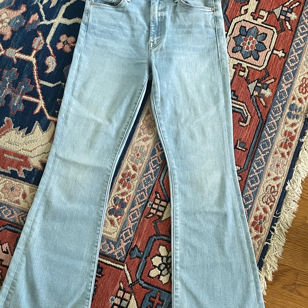 MOTHER Light Blue Flare Jeans